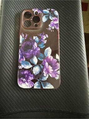 Floral Purple Blue Phone Case - Stylish Protective Cover
